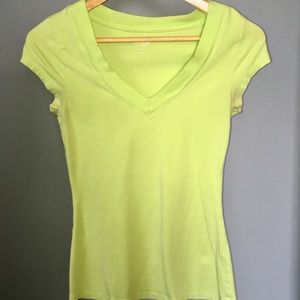 Express Sexy Stretch Tee - xs lime green
